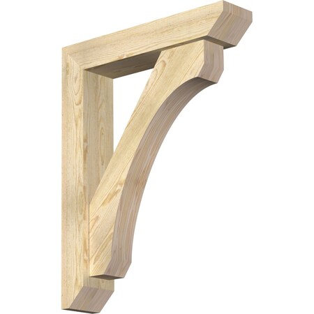 Legacy Slat Rough Sawn Bracket W/ Offset Brace, Douglas Fir, 6W X 28D X 36H